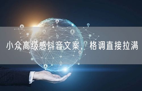 小众高级感抖音文案，格调直接拉满