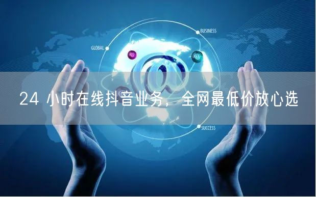 24 小时在线抖音业务，全网最低价放心选