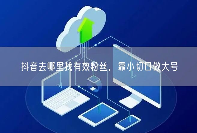 抖音去哪里找有效粉丝，靠小切口做大号