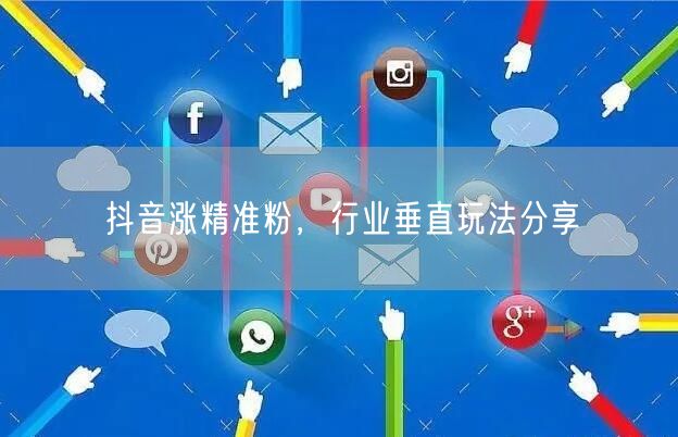 抖音涨精准粉，行业垂直玩法分享