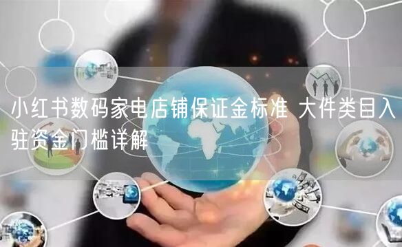 小红书数码家电店铺保证金标准 大件类目入驻资金门槛详解