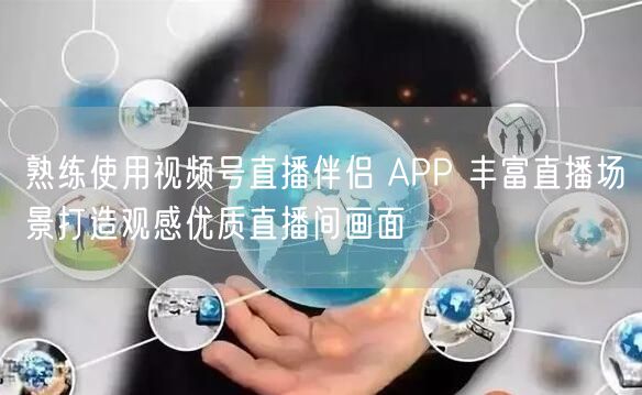 熟练使用视频号直播伴侣 APP 丰富直播场景打造观感优质直播