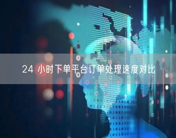 24 小时下单平台订单处理速度对比